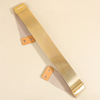 Dekoratiivne kleidivöö kuldne pikk vöökoht, moodne elastne lai vöö, universaalsed kleidiaksessuaarid Euroopa ja Ameerika piiriülene