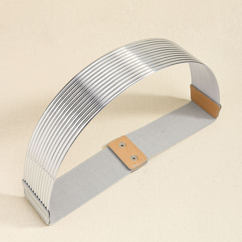 Dekoratiivne kleidivöö kuldne pikk vöökoht, moodne elastne lai vöö, universaalsed kleidiaksessuaarid Euroopa ja Ameerika piiriülene