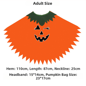 Halloweeni kostüüm helendav täiskasvanud lastele kõrvitsasaia sall kõrvitsamüts ülikond neem koolipeo riietus