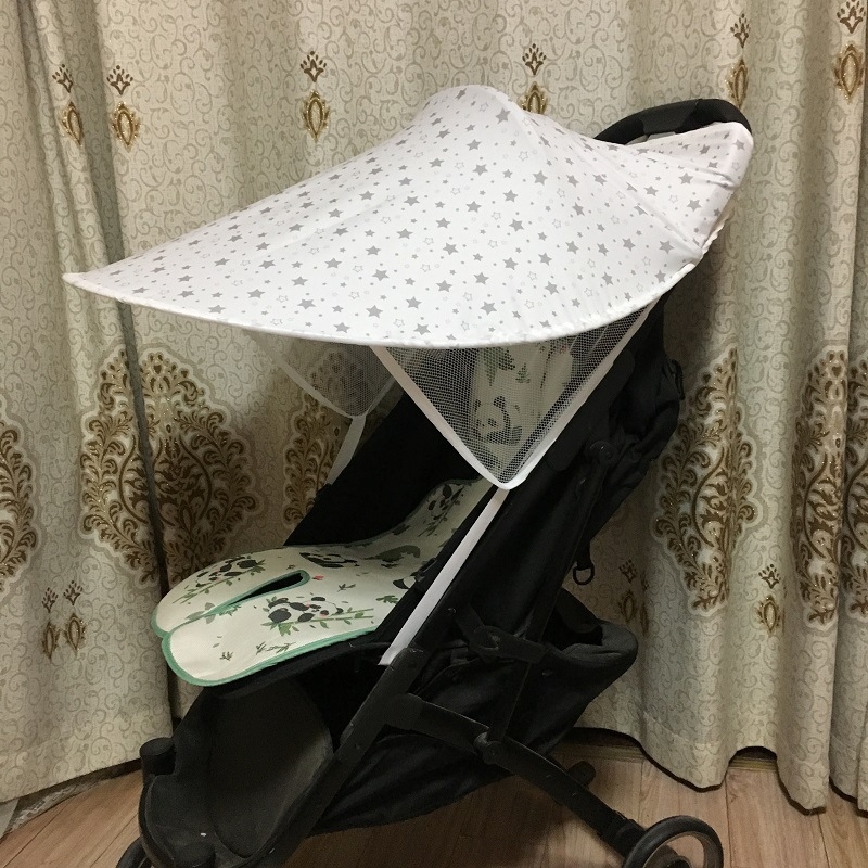 Copertină cu LED-uri, copertină pentru cărucior de bebeluși, copertină pentru gadgeturi, acoperire solară