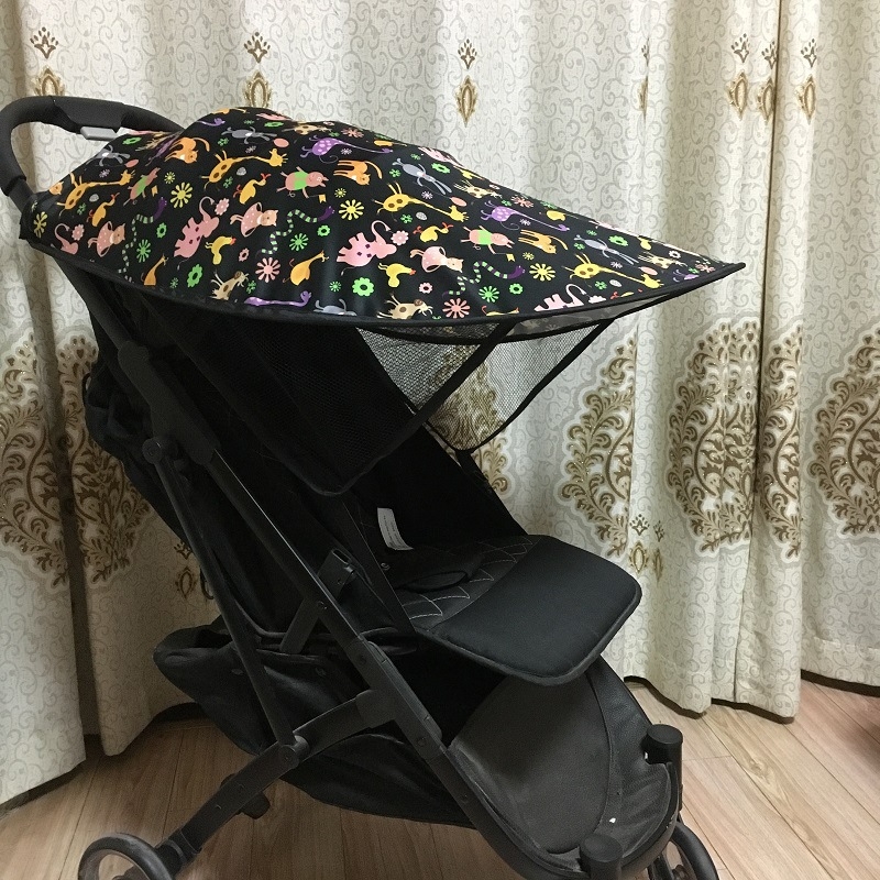 Copertină cu LED-uri, copertină pentru cărucior de bebeluși, copertină pentru gadgeturi, acoperire solară