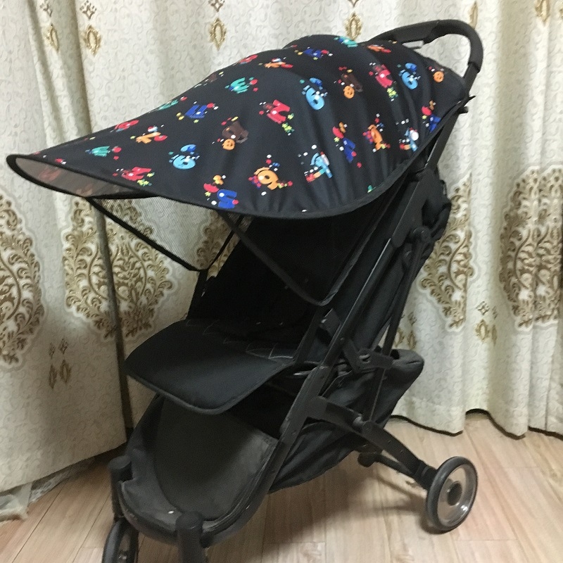 Copertină cu LED-uri, copertină pentru cărucior de bebeluși, copertină pentru gadgeturi, acoperire solară