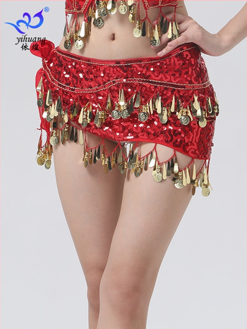 Φουλάρι Γοφών με Πούλιες για Χορό Τζαζ, Χορός της Κοιλιάς, Σλιπ Χορού με Φούντες, Αλυσίδα Μέσης, Φουλάρι Μέσης για Χορό