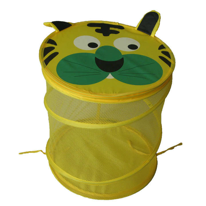 Suur koomiksiga määrdunud riiete pesuvõre hingav kokkupandav lameda kaanega hoiukorv pesukorvi hulgimüük