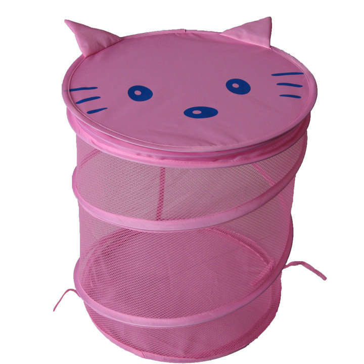 Suur koomiksiga määrdunud riiete pesuvõre hingav kokkupandav lameda kaanega hoiukorv pesukorvi hulgimüük