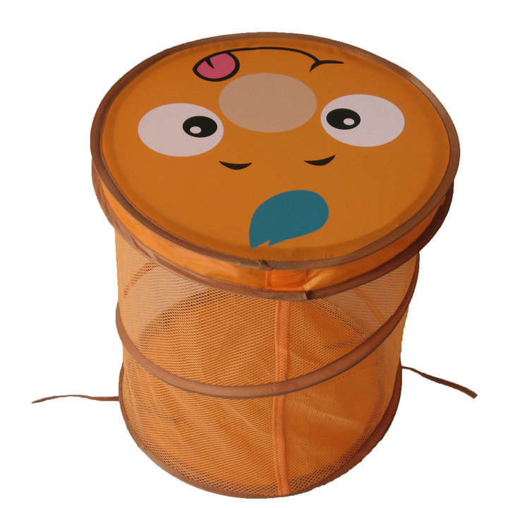 Suur koomiksiga määrdunud riiete pesuvõre hingav kokkupandav lameda kaanega hoiukorv pesukorvi hulgimüük