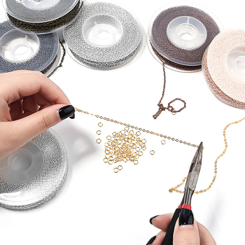 Piiriülene Amazoni lameda pressiga O-ketiga värvi säilitav kattega ristketi isetehtud rangluuketiga käevõru hulgimüük