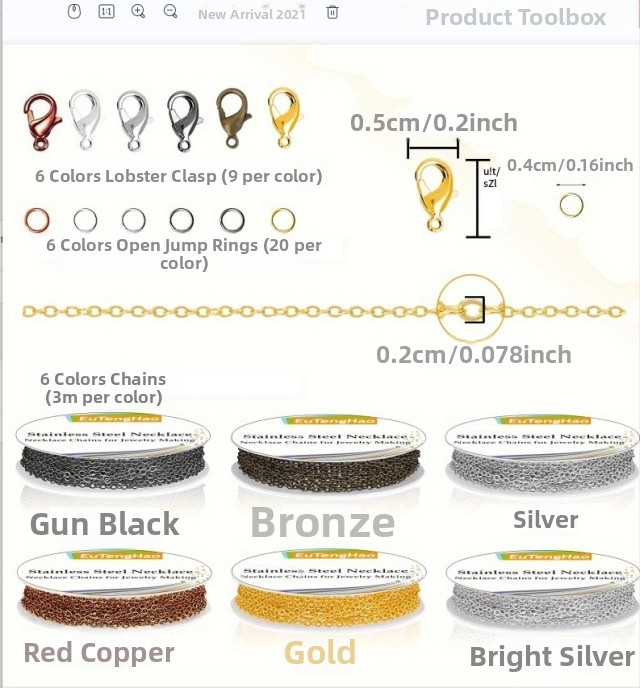 Piiriülene Amazoni lameda pressiga O-ketiga värvi säilitav kattega ristketi isetehtud rangluuketiga käevõru hulgimüük