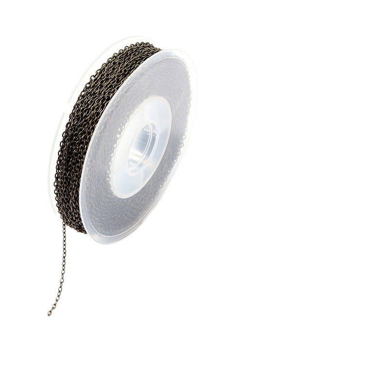 Piiriülene Amazoni lameda pressiga O-ketiga värvi säilitav kattega ristketi isetehtud rangluuketiga käevõru hulgimüük