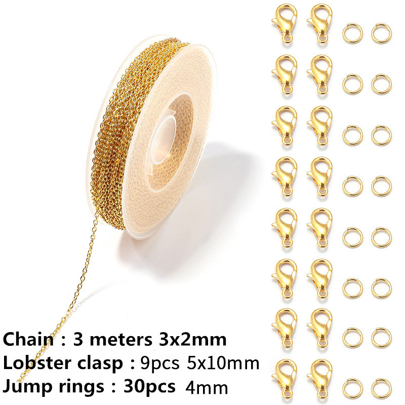 Piiriülene Amazoni lameda pressiga O-ketiga värvi säilitav kattega ristketi isetehtud rangluuketiga käevõru hulgimüük