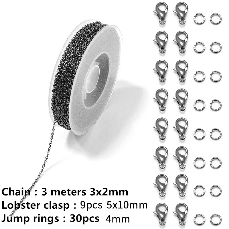 Piiriülene Amazoni lameda pressiga O-ketiga värvi säilitav kattega ristketi isetehtud rangluuketiga käevõru hulgimüük