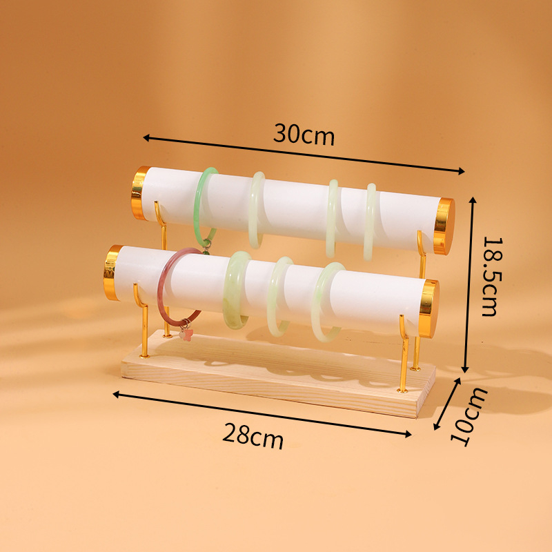 Veleprodaja nakita, stalak za narukvice, zlatni troslojni stalak za satove, stalak za narukvice, pult za nakit, stalak za rekvizite za noćnu tržnicu