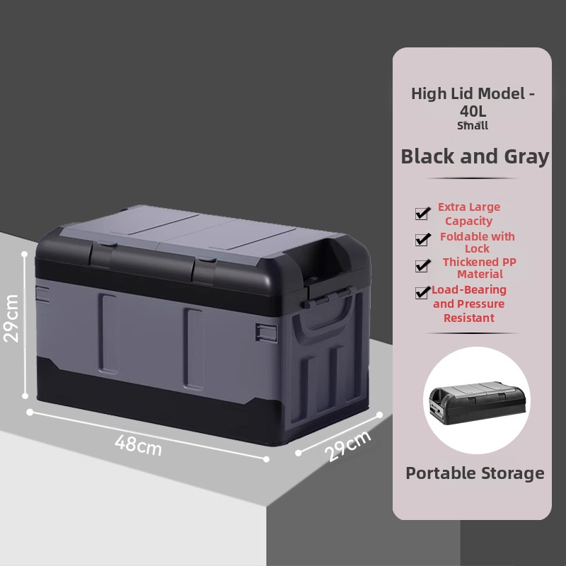 Кутия за съхранение на кола, багажник на кола, сгъваема кутия за съхранение на открито, основни консумативи в колата, горещ продукт през граница
