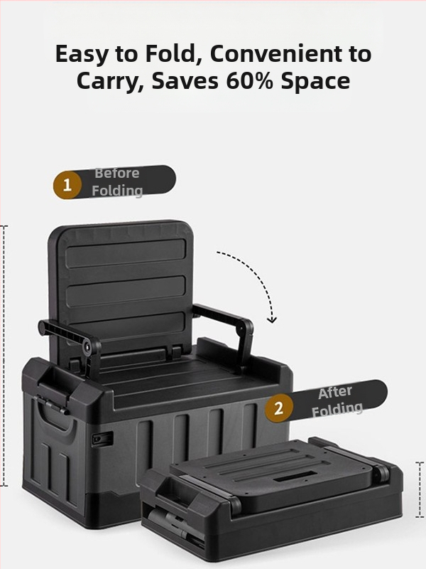 Кутия за съхранение на кола, багажник на кола, сгъваема кутия за съхранение на открито, основни консумативи в колата, горещ продукт през граница