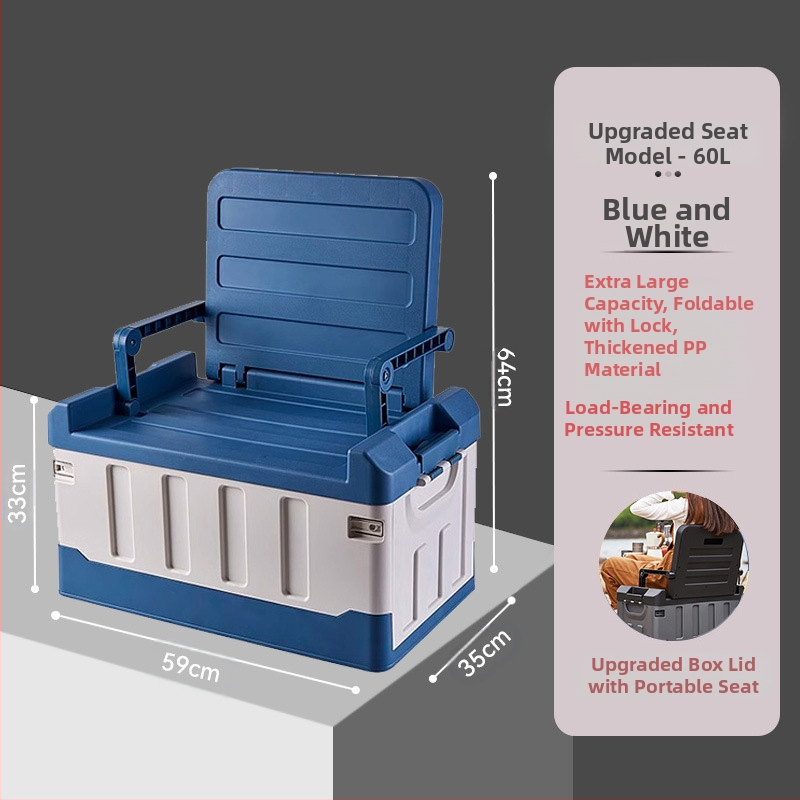 Uzglabāšanas kaste automašīnas bagāžniekam automašīnas āra kempingam saliekama uzglabāšanas kaste svarīgākie piederumi automašīnā pārrobežu karsts produkts