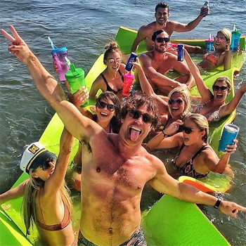 Plaukiojantis vandens kilimėlis „Spot sea“ XPE antklodė, dviejų spalvų XPE plūduriuojanti lova su vandens žaidimais, stebuklingas kilimas