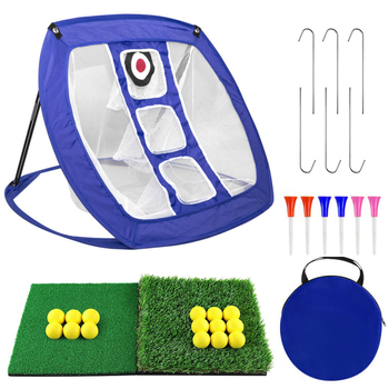 Δίχτυ εξάσκησης γκολφ απευθείας πωλήσεων εργοστασίου, δίχτυ κοπής, τετράγωνο δίχτυ εξάσκησης, σετ μίνι χαλιών χτυπήματος