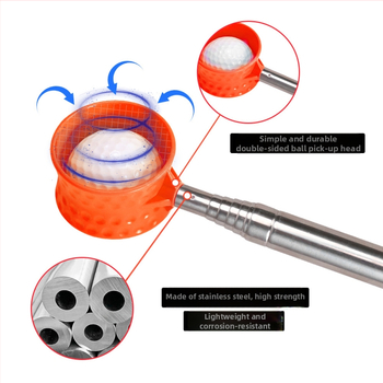 Νέα προμήθεια γηπέδου γκολφ για φορητή κεραία από ανοξείδωτο χάλυβα με κεφαλή trapper γκολφ A
