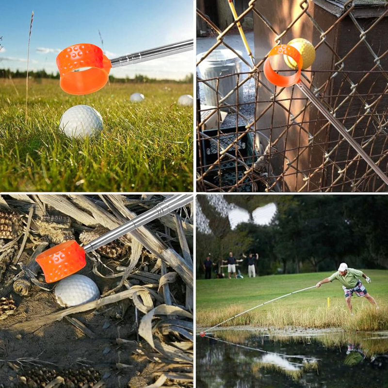 Novi golf trapper, prijenosni antenski štap od nehrđajućeg čelika s glavom, pribor za golf terene