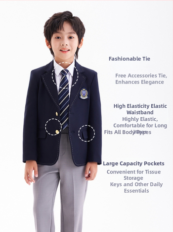 Σετ παιδικών ρούχων για αγόρια και κορίτσια, Φθινόπωρο και Χειμώνας, Μακρυμάνικο μπουφάν, Παντελόνι, Στολή τάξης, Σχολική στολή, Στολή νηπιαγωγείου, Βρετανικού τύπου