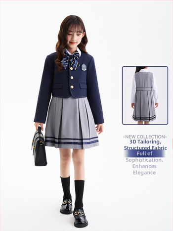 Σετ παιδικών ρούχων για αγόρια και κορίτσια, Φθινόπωρο και Χειμώνας, Μακρυμάνικο μπουφάν, Παντελόνι, Στολή τάξης, Σχολική στολή, Στολή νηπιαγωγείου, Βρετανικού τύπου