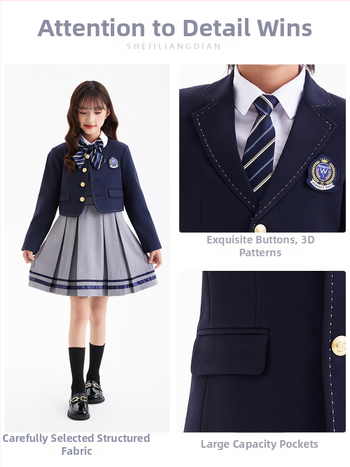 Σετ παιδικών ρούχων για αγόρια και κορίτσια, Φθινόπωρο και Χειμώνας, Μακρυμάνικο μπουφάν, Παντελόνι, Στολή τάξης, Σχολική στολή, Στολή νηπιαγωγείου, Βρετανικού τύπου