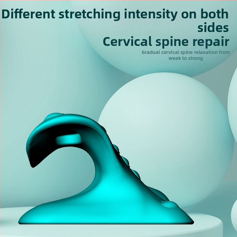 Възглавница за масаж на шийния отдел на гръбначния стълб, възглавница за акупресура, тракционна чанта Fugui, ортопедичен апарат, драга за гръбначния стълб и врата, масажор за глава, рамене и шия