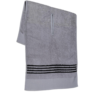 Golfo rankšluostis su perforuota anga, minkštas ir sugeriantis rankšluostis valymui, tarpvalstybinis, populiarus siuvinėtas logotipas, paruoštas pristatymui.