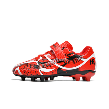 Pārrobežu vairumtirdzniecības bērnu futbola apavi ar garajām radzēm, mākslīgā zāliena sacensībām, vīriešu un sieviešu studentu bērnu treniņu apavi ar salauztām radzēm