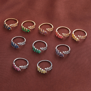 Vânzare fierbinte, modă simplă, creativă, cu frunză de grâu, design rafinat, lumină, lux zilnic, versatil, casual, inel deschis