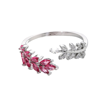 Ζεστό πώληση απλή μόδα δημιουργικό σχέδιο αυτιών σιταριού φύλλων εξαιρετικό φως Πολυτελές καθημερινό ευέλικτο casual ανοιχτό δαχτυλίδι