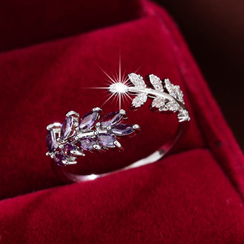 Vânzare fierbinte, modă simplă, creativă, cu frunză de grâu, design rafinat, lumină, lux zilnic, versatil, casual, inel deschis