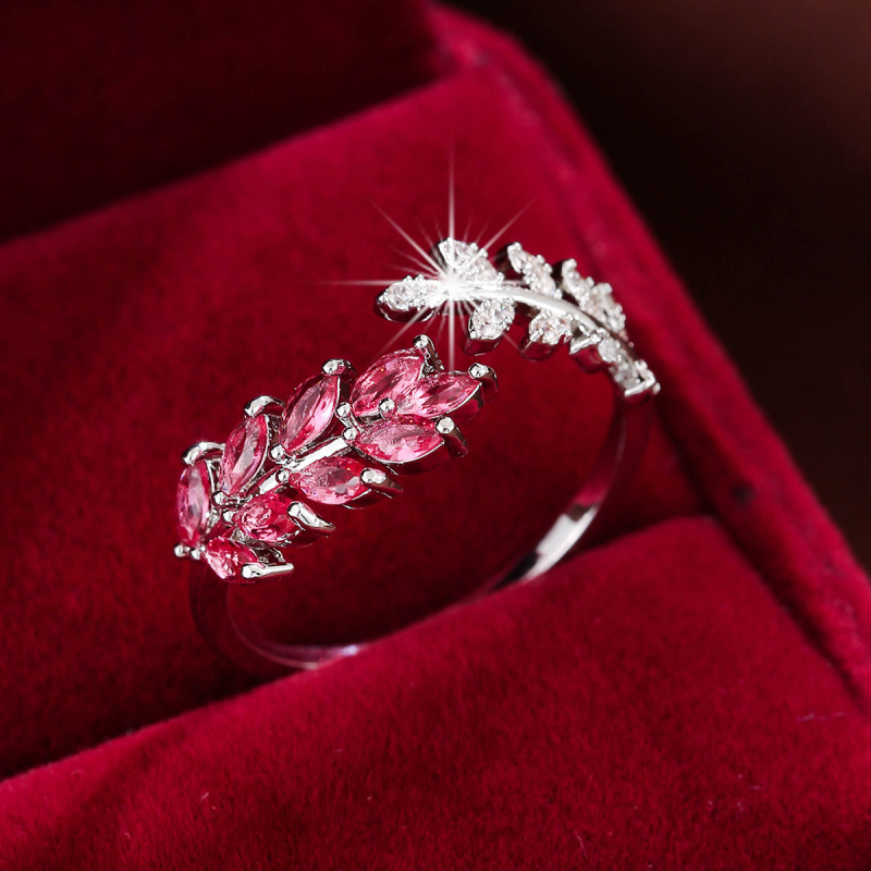 Vânzare fierbinte, modă simplă, creativă, cu frunză de grâu, design rafinat, lumină, lux zilnic, versatil, casual, inel deschis