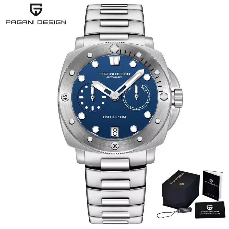 PAGANI DESIGN meeste automaatne mehaaniline veekindel helendav äriklassi meeste käekell 1767