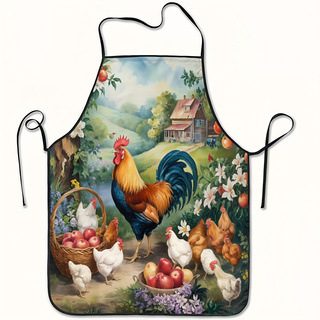 Új ujjatlan népszerű vízálló kötény 3D nyomtatott lerakódásgátló vízálló kötény munkaruhák export nagykereskedelem