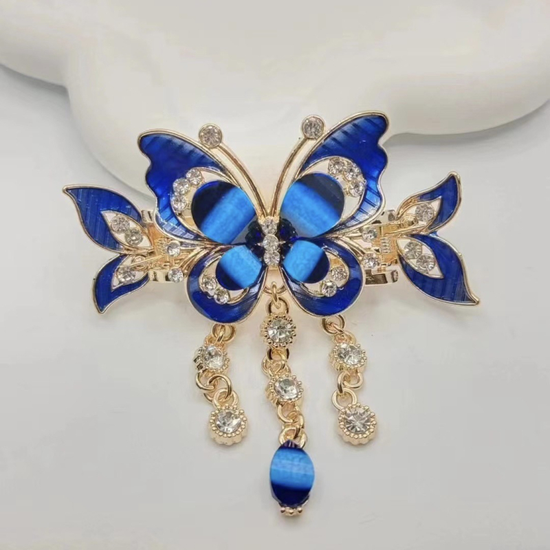 Kopča za kosu s dopaminskim leptirom u korejskom stilu, drevna kopča s resicama i rakom, nova elegantna ukosnica za kosu, kopča za kosu koja se uklapa u sve stilove