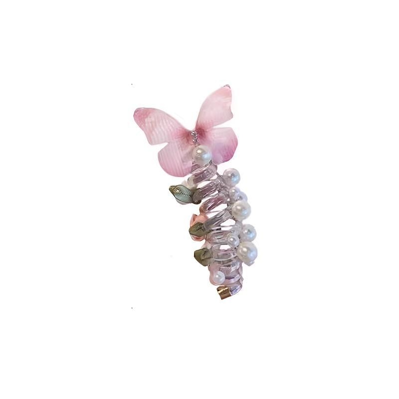 Gyermek Pillangó Gyöngy Telefonvonal Hajperec Lány Lány Lófarok Buborék Fonott Hajkötél Lány Hajpánt Sapkák