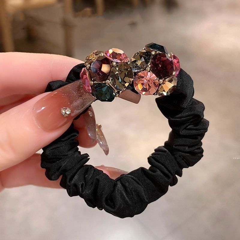 Korėjietiško stiliaus naujas, blizgus deimantinis peteliškės formos galvos virvelė, aukštos kokybės mergaitiška, elegantiška plaukų virvelė, lengvas, prabangus, karšto kamuoliuko plaukų žiedas