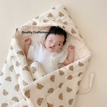 Sügis- ja talvine beebipakend, paksendatud vastsündinupakend, puhastest puuvillastest hernestest sametist, sünnitustoast väljakirjutamise pakk