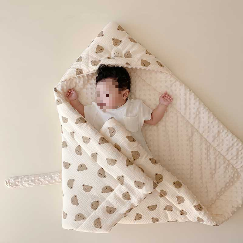 Sügis- ja talvine beebipakend, paksendatud vastsündinupakend, puhastest puuvillastest hernestest sametist, sünnitustoast väljakirjutamise pakk