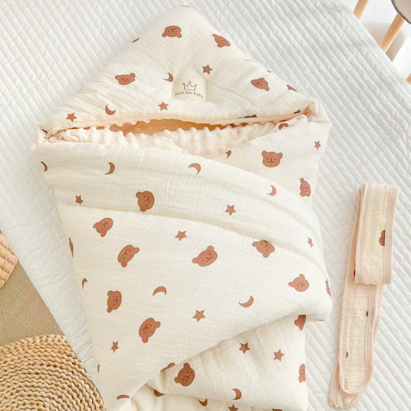 Sügis- ja talvine beebipakend, paksendatud vastsündinupakend, puhastest puuvillastest hernestest sametist, sünnitustoast väljakirjutamise pakk