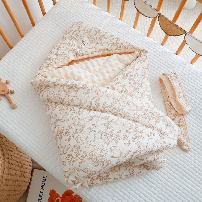 Sügis- ja talvine beebipakend, paksendatud vastsündinupakend, puhastest puuvillastest hernestest sametist, sünnitustoast väljakirjutamise pakk