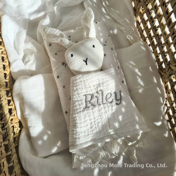 Pielāgota izšūta vārda mazuļa komforta lelles sega mazuļa miega dāvana grūtniecei un jaundzimušajam
