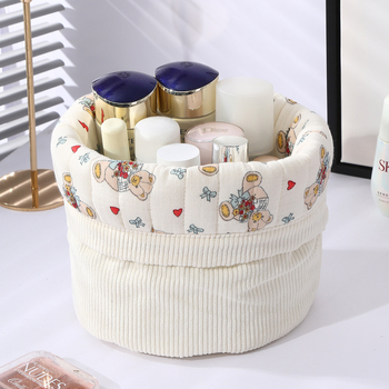 Νέα διασυνοριακή τσάντα καλλυντικών από κορδόνι, μεγάλης χωρητικότητας, τσάντα αποθήκευσης Advanced Sense Cylinder, Lazy Cosmetics Storage Bag