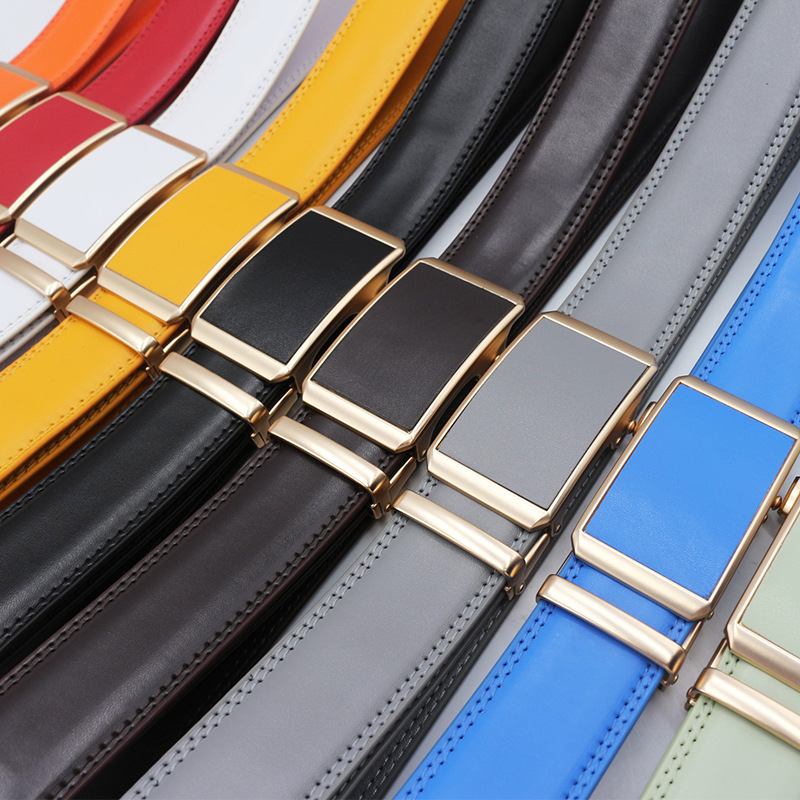 10-χρώμα αυθεντική ευρωπαϊκή και αμερικανική διασυνοριακή πολύχρωμη αυτόματη ζώνη με αγκράφα, επαγγελματική, casual, αυτόματη ζώνη με αγκράφα