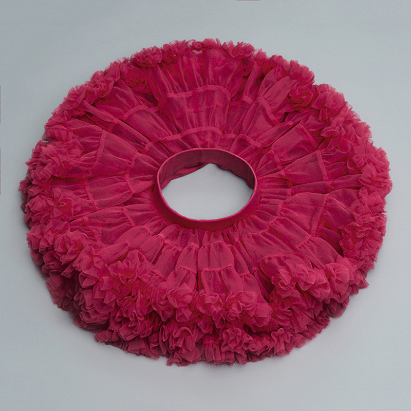 Aukštos kokybės 2 kartų vaikiškas TUTU sijonas, pilnai tinklinis, platus juosmuo, pūstas princesės sijonas, užsienio prekyba, tarpvalstybinė plaukų karta.