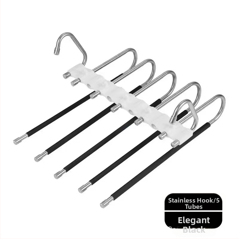 Nerūdijančio plieno kelnių stovas, daugiafunkcis sulankstomas pakabukas, buitinis stebuklingas laikymo stovas, drabužių spinta, kelnių segtukas, daugiasluoksnė lentyna