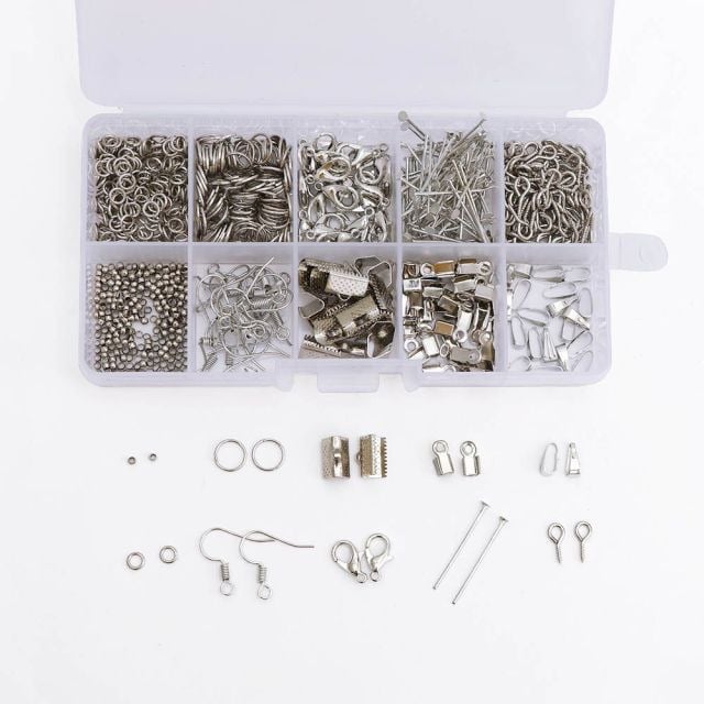 Amazon Izrada i popravak nakita Kombinirani set DIY Pribor za nakit Kopča s jastogom, kopča za prsten s podijeljenom kopčom