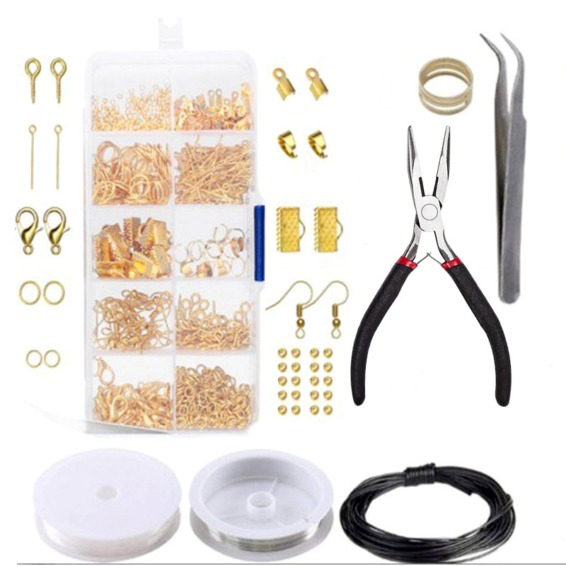 Amazon Izrada i popravak nakita Kombinirani set DIY Pribor za nakit Kopča s jastogom, kopča za prsten s podijeljenom kopčom