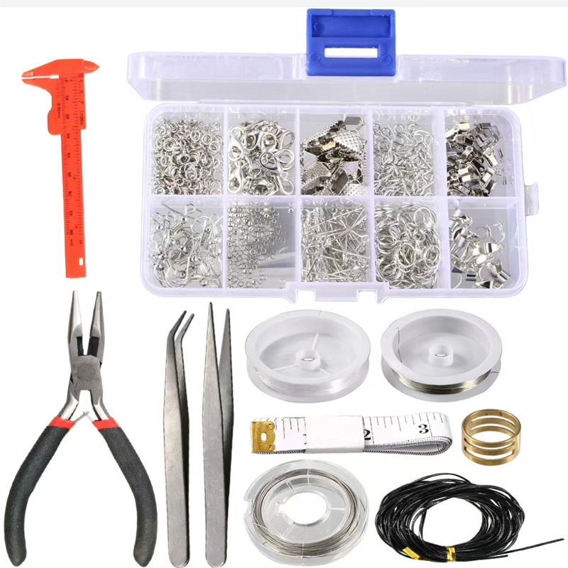Amazon Izrada i popravak nakita Kombinirani set DIY Pribor za nakit Kopča s jastogom, kopča za prsten s podijeljenom kopčom